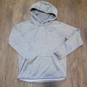 WOMENS XS UNDERARMOUR GREY SWEATSHIRT, HOODIE, ATHLETIC CLOTHING - GUC